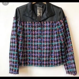 NWT Carlisle Collection Reno Tweed Jacket Size 8